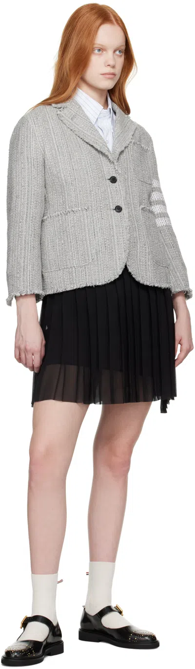 Thom Browne Black Soft Spazzolato Stud Thom John Loafers In Black