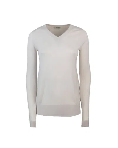 S Max Mara White Idoneo Jersey In White