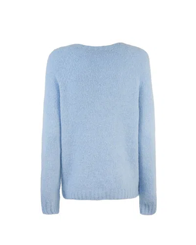 Weekend Max Mara Max Mara Weekend Sweaters Clear Blue In Blue