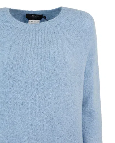 Weekend Max Mara Max Mara Weekend Sweaters Clear Blue In Blue