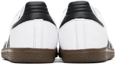 Adidas Originals Womens Silver Metallic Black Gu Samba Og Logo-print Metallic-leather Low-top Trainers Eur 36 / 3 Uk In White