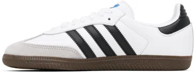 Adidas Originals Womens Silver Metallic Black Gu Samba Og Logo-print Metallic-leather Low-top Trainers Eur 36 / 3 Uk In White