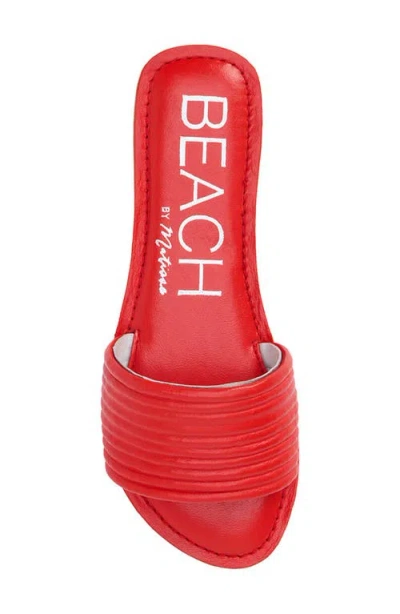 Beach By Matisse Troller Slide Sandal In Red