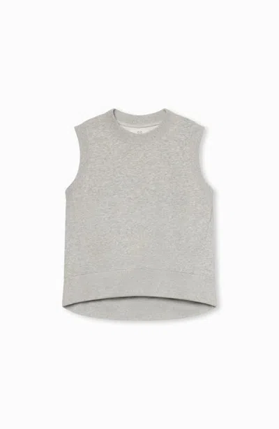 Co Sleeveless Sweatshirt Heathered Grey In Gray