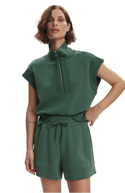 Varley Kelly Half Zip Sweatshirt In Green
