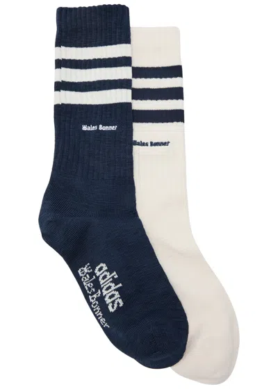 Adidas Originals Adidas X Wales Bonner Adidas X Wales Bonner Crochet Hi Socks In Multi