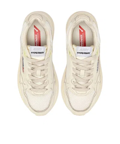 Autry Retro-inspired Sneakers With Chunky Sole And Metallic Accents In Multi