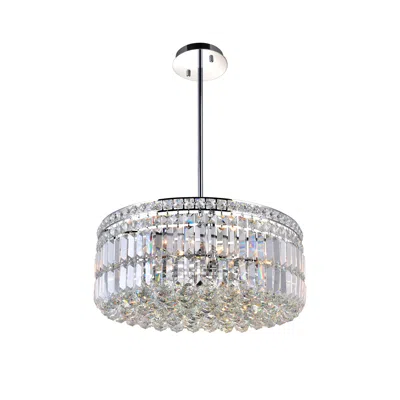 Cwi Lighting Colosseum 8 Light Down Chandelier With Chrome Finish