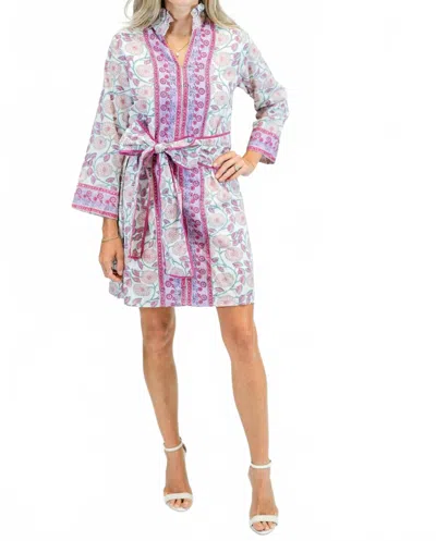 Victoria Dunn French Quarters Dress In Geranium In Blue