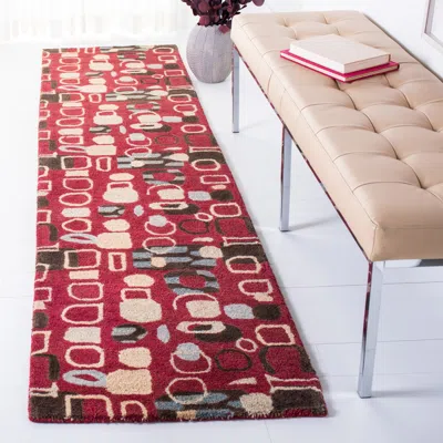 Safavieh Wyndam Area Rug, Red / Multi Contemporary Style In Red