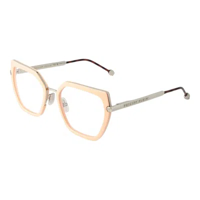 Philipp Plein Pink Women Optical Frames In Neutral