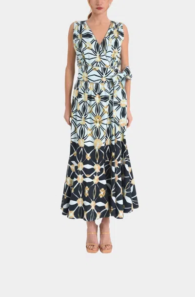 Ciebon Esthella Cotton Maxi Wrap Dress In Multi
