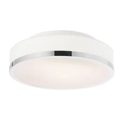 Cwi Lighting Frosted 2 Light Drum Shade Flush Mount With Satin Nickel Finish