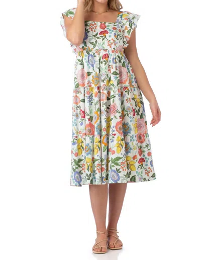 Crosby By Mollie Burch Eloise Dress In Lemon Verbena In Multi
