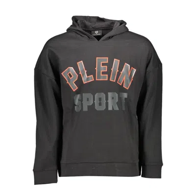 Plein Sport Black Cotton Sweater In Black