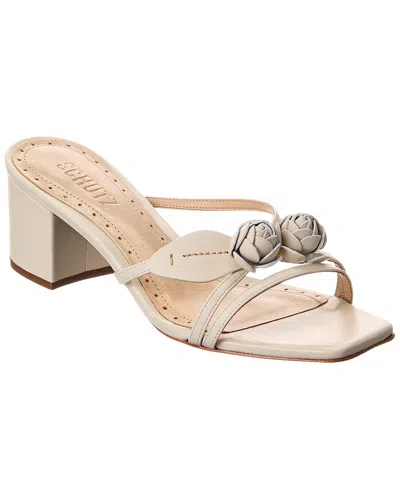 Schutz Alma Leather Sandal In Pattern