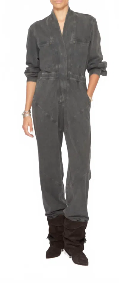 Isabel Marant Remady Jumpsuit In Faded Black In Black