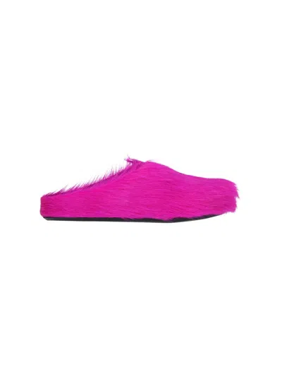 Marni Pink Fussbett Sabot Slip-on Loafers