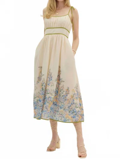 Entro Alyssa Field Of Flowers Dress In Natural In Neutral