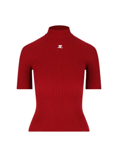 Courrèges Courreges 'reedition' Sweater In Red