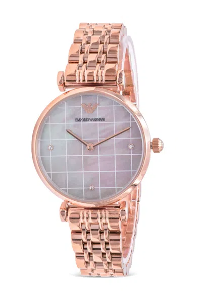 Armani Collezioni Emporio Armani Rose Gold-tone Ladies Watch In Gold