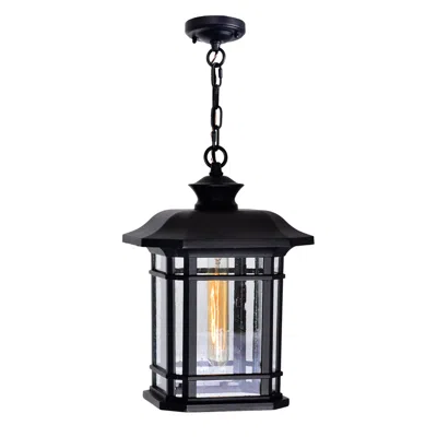 Cwi Lighting Blackburn 1 Light Outdoor Black Pendant
