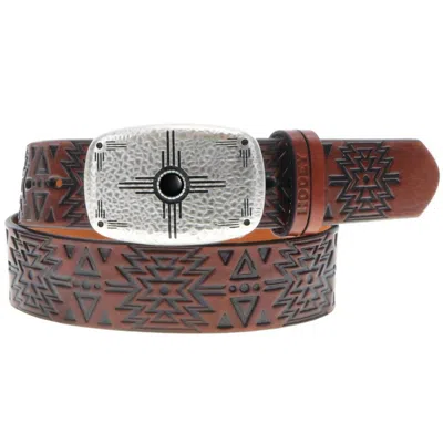 Hooey Women's Dakota Aztec Belt In Brown/black In Brown