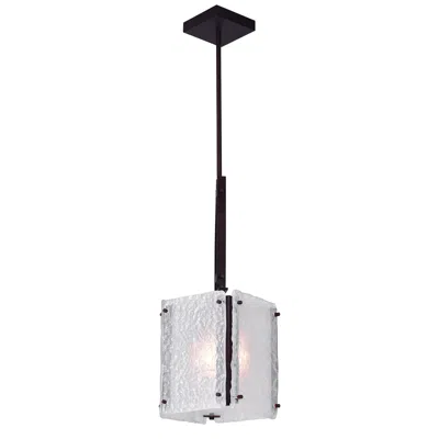 Cwi Lighting Assunta 1 Light Pendant With Black Finish