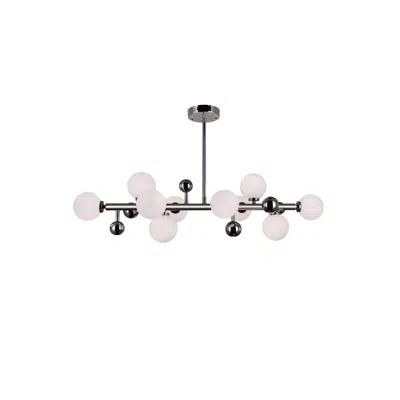Cwi Lighting Element 10 Light Chandelier With Polished Nickel Finish