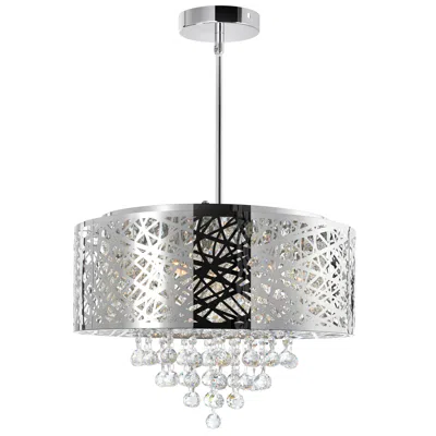 Cwi Lighting Eternity 9 Light Drum Shade Chandelier With Chrome Finish