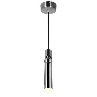 Cwi Lighting Chime Led Mini Pendant With Polished Nickel Finish