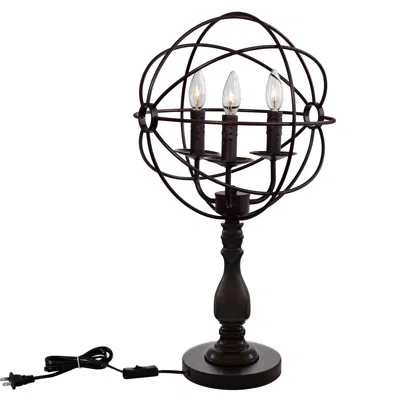 Cwi Lighting Arza 3 Light Table Lamp With Brown Finish