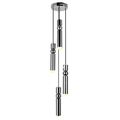 Cwi Lighting Chime Led Pendant With Polished Nickel Finish Lumens 1040