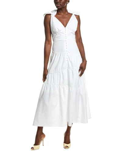 Ipponelli Tiered Maxi Dress In White