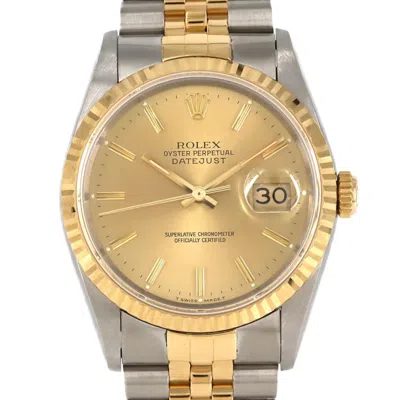 Pre-owned Rolex Stainless Steel Yellow Gold (18k) Wristwatch ()
