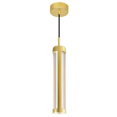 Cwi Lighting Neva 3 In Led Integrated Satin Gold Pendant