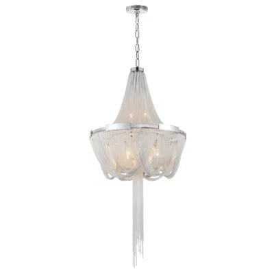 Cwi Lighting Enchanted 6 Light Down Chandelier With Chrome Finish