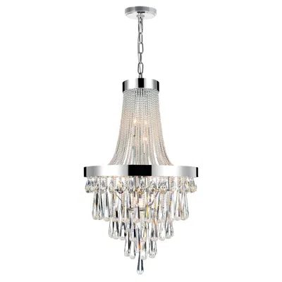 Cwi Lighting Vast 13 Light Down Chandelier With Chrome Finish