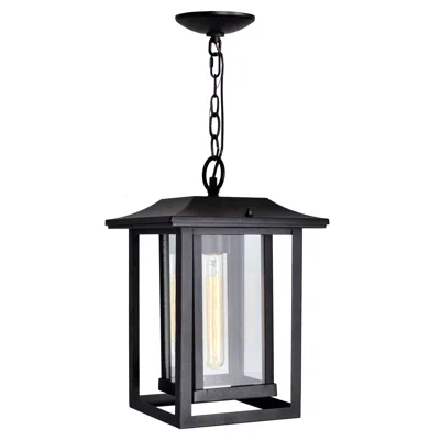 Cwi Lighting Winfield 1 Light Black Outdoor Hanging Light