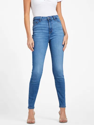 Guess Factory Eco Soraya High-rise Skinny Jeans In Blue