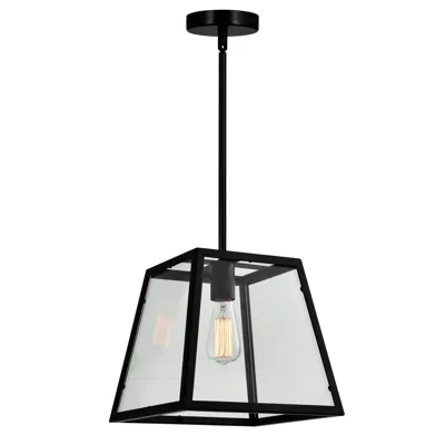 Cwi Lighting Alyson 1 Light Down Mini Pendant With Black Finish