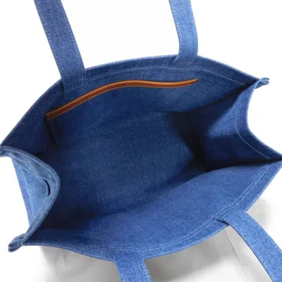 Pre-owned Celine Cabas Blue Denim Tote Bag ()