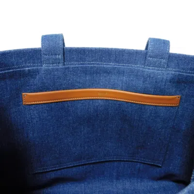 Pre-owned Celine Cabas Blue Denim Tote Bag ()