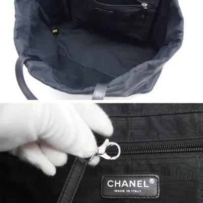 Pre-owned Chanel New Travel Line Black New Travel Line Handbag Shoulder Bag Tote Bag ()