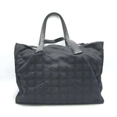 Pre-owned Chanel New Travel Line Black New Travel Line Tote Bag ()