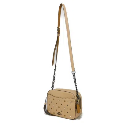 Pre-owned Coach Beige Pink Beige Leather Shoulder Bag ()