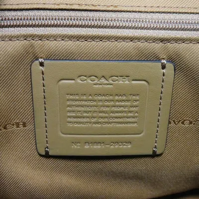 Pre-owned Coach Beige Pink Beige Leather Shoulder Bag ()