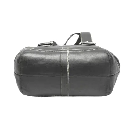 Pre-owned Coach Black Leather Handbag Tote Bag ()