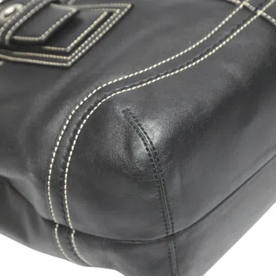 Pre-owned Coach Black Leather Handbag Tote Bag ()