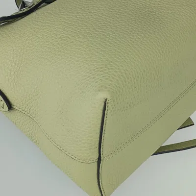 Pre-owned Fendi Green Leather Handbag Shoulder Bag ()
